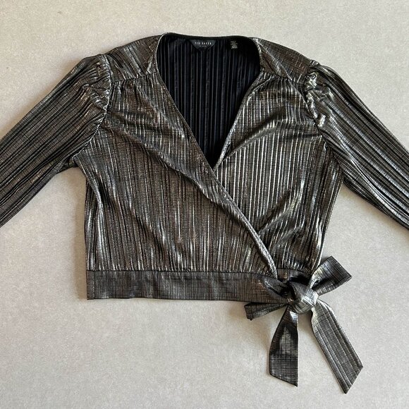 Ted Baker Elwiira Gathered Detail Wrap Top ASO The Princess Switch Fiona - Picture 5 of 11